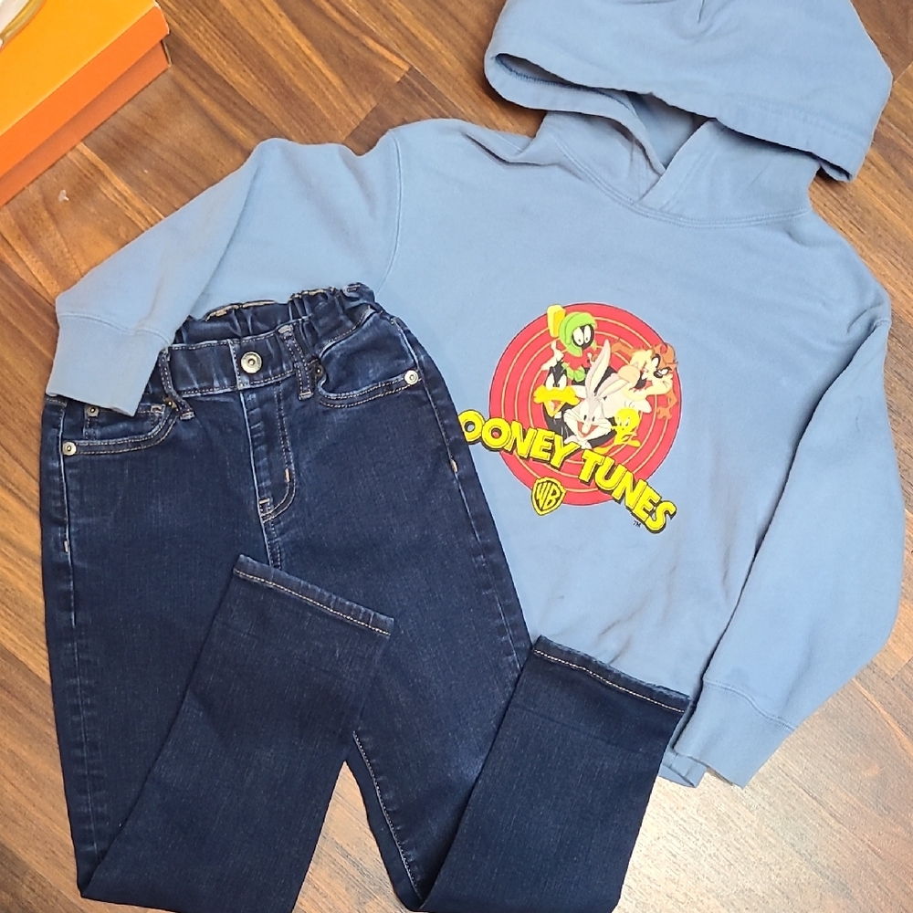 Looney Tunes Hoodie and Jeans Set